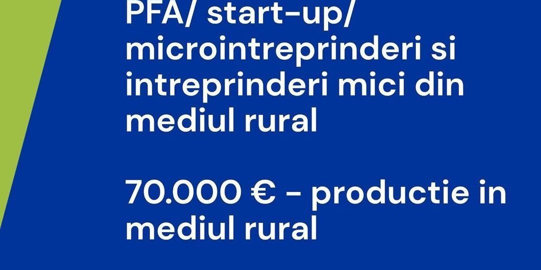 Submăsura 6.2 sprijină înființarea de activități neagricole în mediul rural.